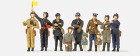 16546 Preiser WWII Soviet tank crew (10 unpainted figures)